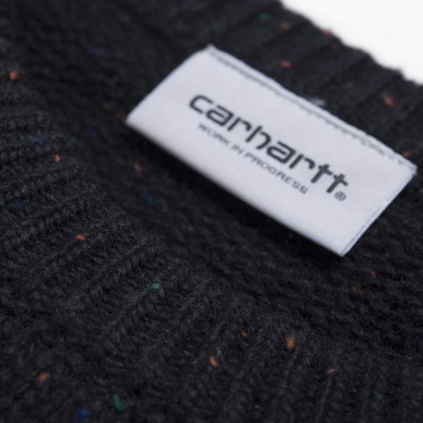 Carhartt Anglistic Sweater / Black Heather M L XL