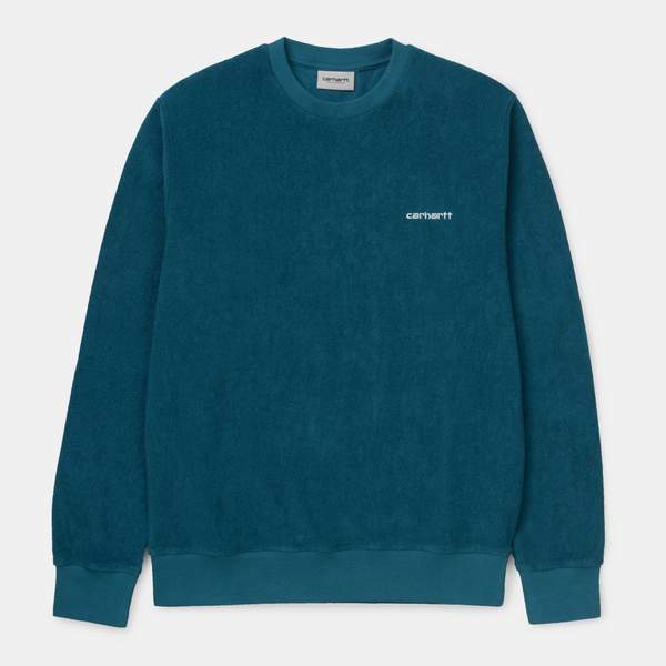 Carhartt Terry Sweat Moody Blue/White XL L