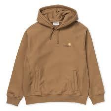 Carhartt Hooded American Script Sweat Hamilton Brown M