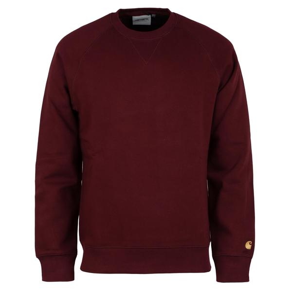 Carhartt Chase Sweat Bordeaux/Gold L M