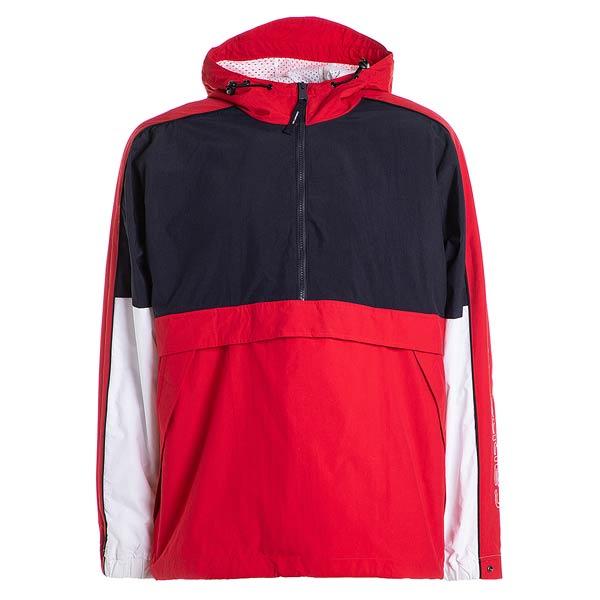 Carhartt Terrace Pullover Dark Navy/Cardinal/White L XL