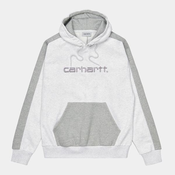 Carhartt WIP Hooded Tonare Sweat Ash Heather/ Grey Heather/Shiver M L XL