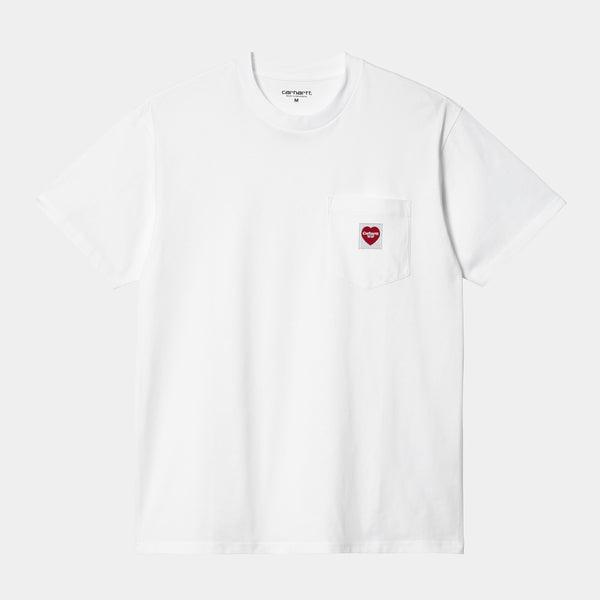 Carhartt WIP Pocket Heart T-Shirt White M L XL
