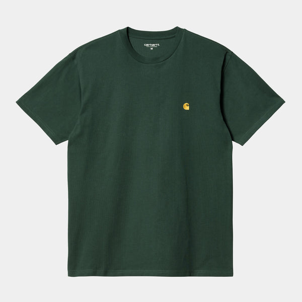 Carhartt WIP S/S Chase T-Shirt Discovery Green/Gold M L XL