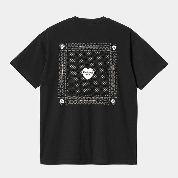 Carhartt WIP S/S Heart Bandana Black/White M L XL