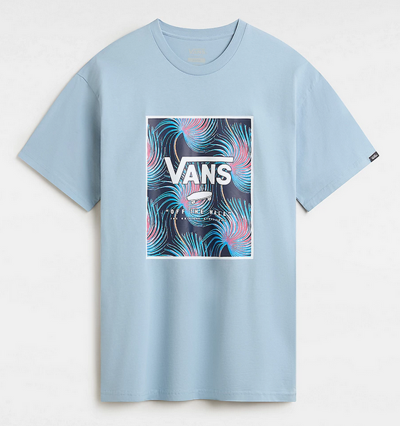 Vans Classic Print Box T-Shirt Dusty Blue/White S M L XL