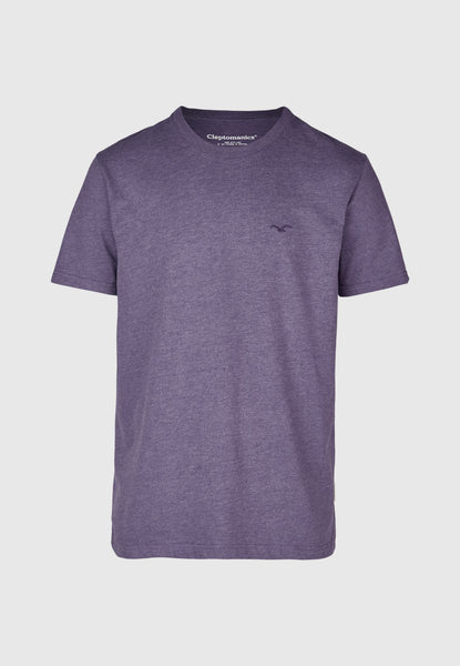 Cleptomanicx Basic Tee &#8220;Ligull Regular&#8220; Heather Grape M L XL