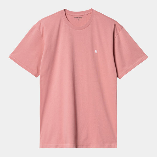 Carhartt WIP S/S Madison T-Shirt Dusty Rose/White M L XL