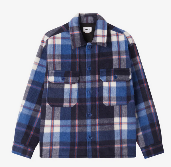 Obey Stanton Shirt Jacket Rosin Multi M L
