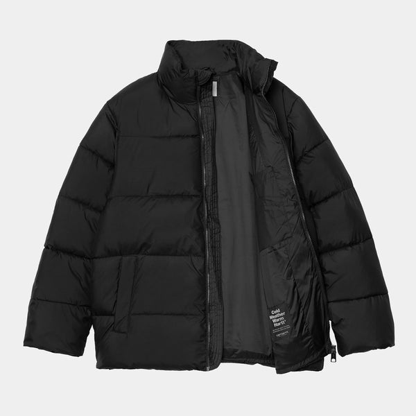 Carhartt WIPSpringfield Jacket 100% Recycled Polyester Taffeta, Black Misty Grey S M L XL